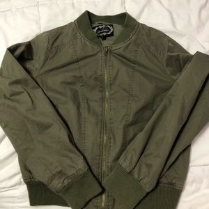 Army Green Bomber Jacket